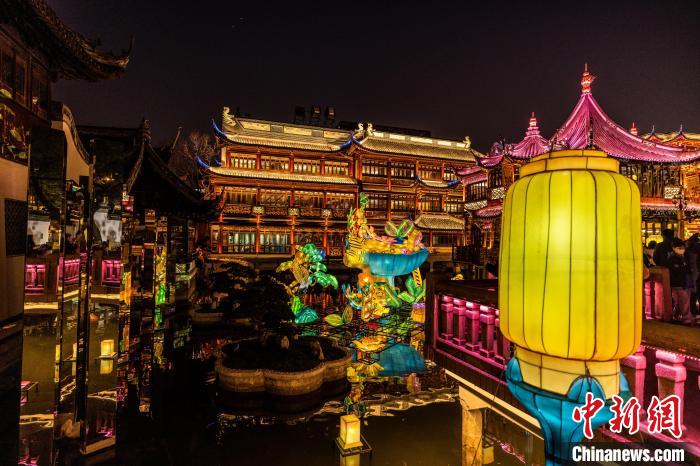豫园“老虎彩灯”正式点亮 豫园 供图